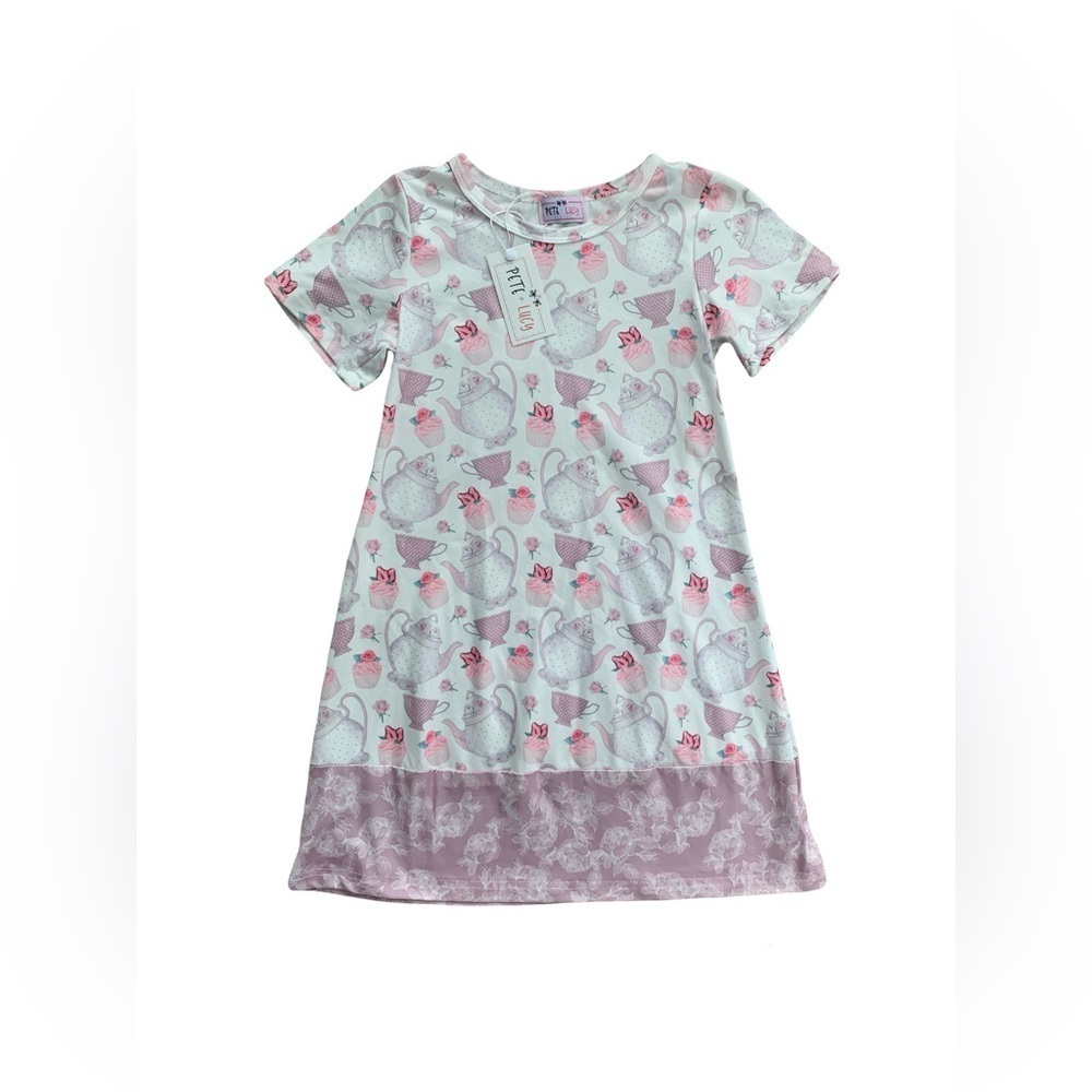 Pete + Lucy NWT Size 5 Vintage Tea Party Print Dress